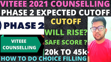 VITEEE 2021 Counseling | Phase 2 Expected Cutoff | Branch wise Cutoff | Vellore & Chennai | #VITEEE