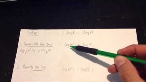 How to solve a log equation using the Power Rule for Logs
