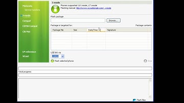 Motorola i-mode platform flashing procedure