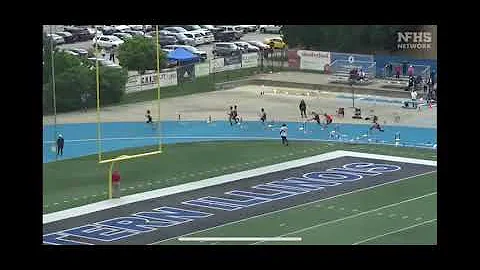 2022 IHSA state prelims 300 hurdles Nathan Cain