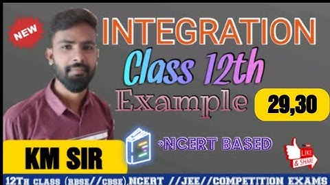 class 12th chapter 7 integration exercise 7 Example (29,30) NCERT SOLUTIONS in hindi#trending