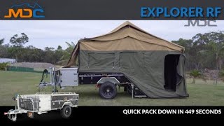 Quick Pack down MDC EXPLORER RF Camper Trailer
