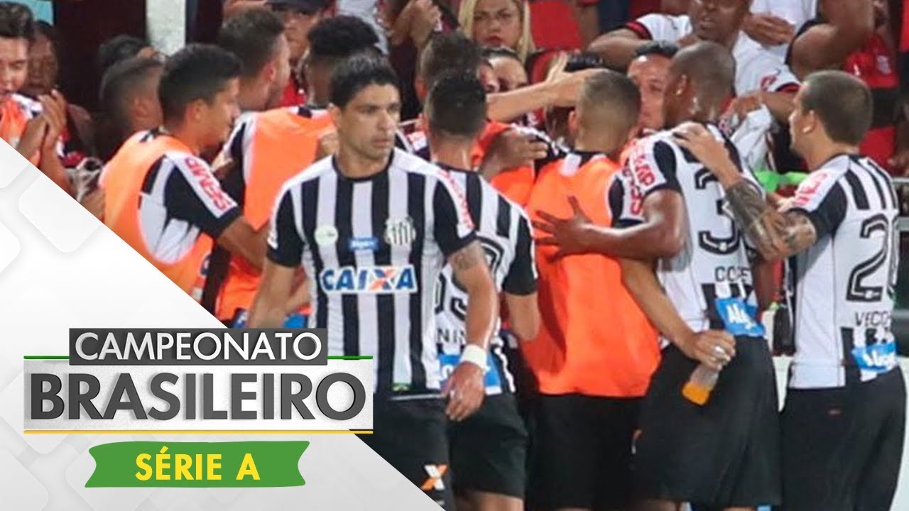 Flamengo 1 x 2 Santos  Campeonato Brasileiro: melhores momentos