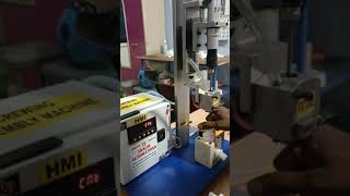 Water tap handle screwing assembly machine
