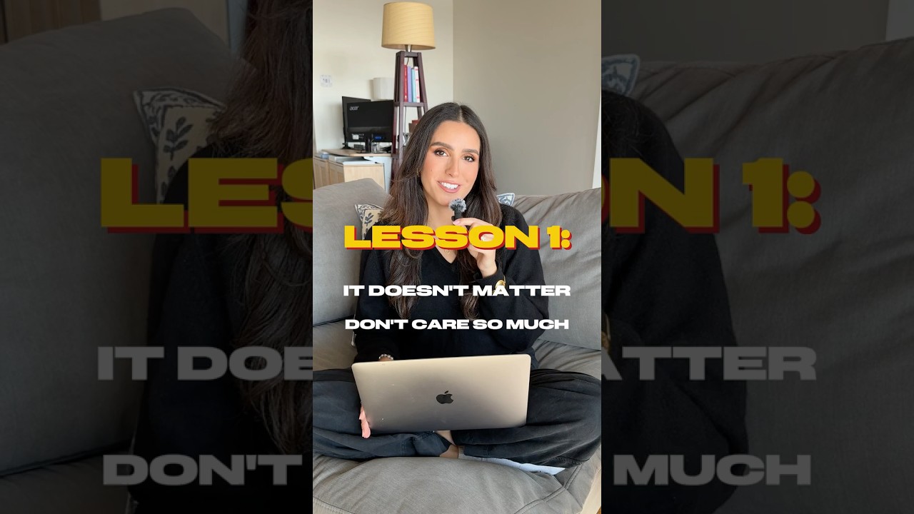 LESSON 1: IT DOESN'T MATTER! | 30 Lessons by 30 