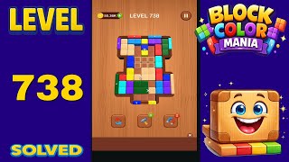 Block Color Mania – Level 738 | Fast & Clean Solution