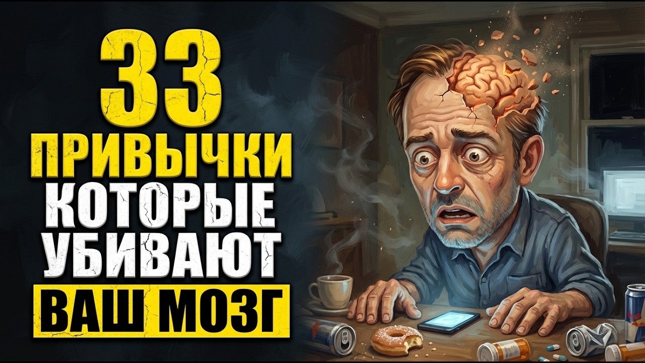 33 повседневные привычки, которые РАЗРУШАЮТ ваш мозг (вы делаете это каждый день!)