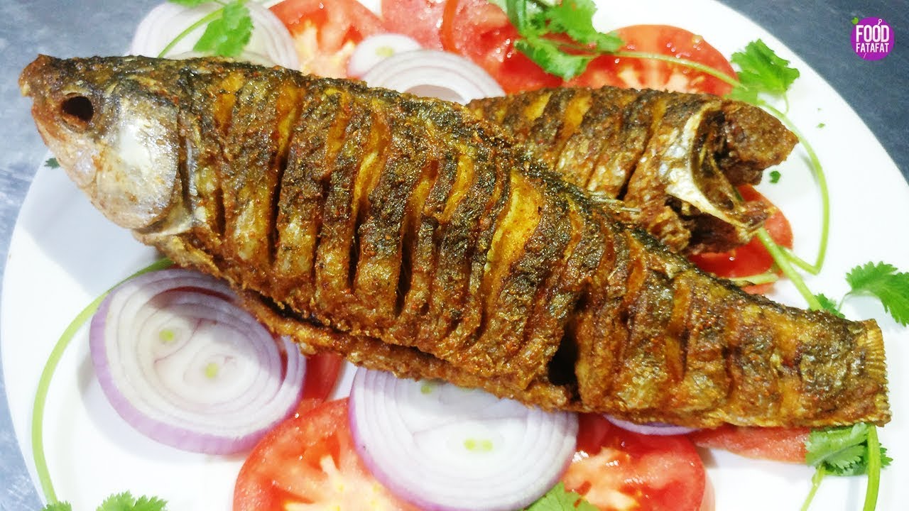 Full Fish Fry Recipe - Simple and Delicious Fried Fish Recipe - Indian Street Food | Food Fatafat