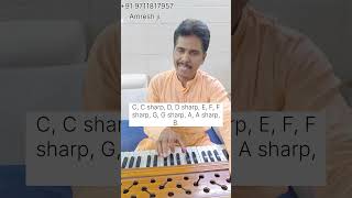 All major chords in harmonium Tutorial