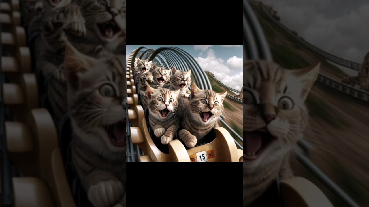 Cute Cats on roller coaster be like #cute #cats #rollercoaster #foryou ...