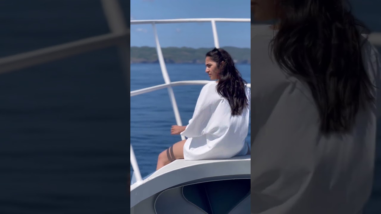 Rukmini Vasanth and sea🌊 #rukminivasanth #shorts  #sapthasagaradaacheello #youtubeshorts #trending