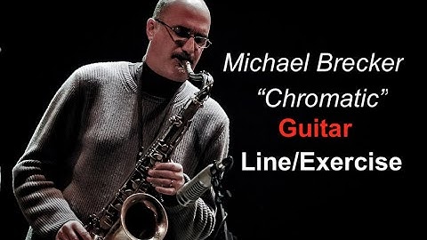 Michael Brecker style  Chromatic Lick as Alternate Picking Guitar exercise