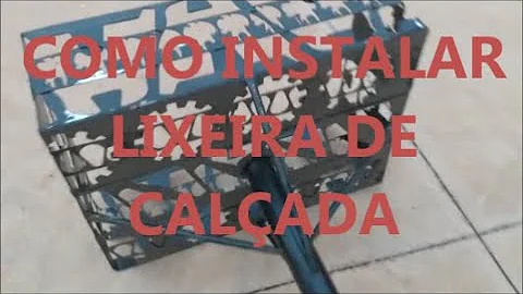 Como colocar na lixeira?