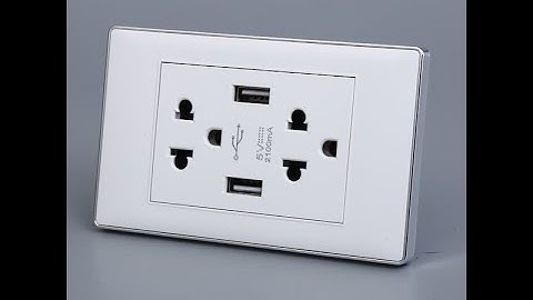 Ổ Điện Đôi 3 Chấu Tích Hợp 2 Cổng USB Sạc Âm Tường Màu Trắng TENKO I Tenko.com.vn