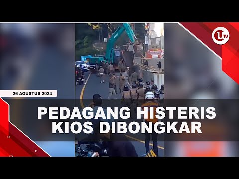 PEMBONGKARAN KIOS LIAR DI PUNCAK RICUH, WARGA ADANG ALAT BERAT | U-NEWS