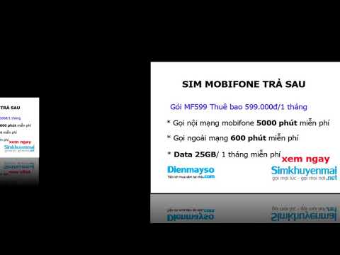 Sim trả sau mobifone số đẹp 2019 khuyến mãi data gọi mệt nghỉ | Foci