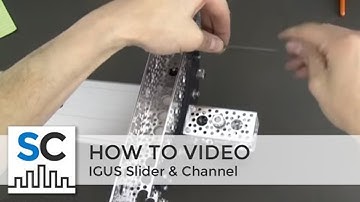 Actobotics - IGUS W1080-B Slider Kit:  How to attach channel