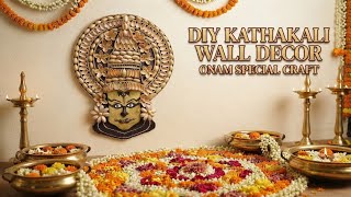 DIY kathakali wall decor using pistachio shells | Onam special craft | Pista shell craft idea| Ep217