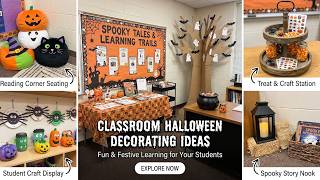 100+ Classroom Halloween Decorating Ideas 🎃 Halloween Bulletin Boards and Fun Spooky Desk Decor 2026