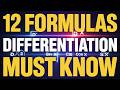 12 Differentiation Formulas That Solve Almost Every Question | 2nd Year Maths 2026 |HSSC Part 2