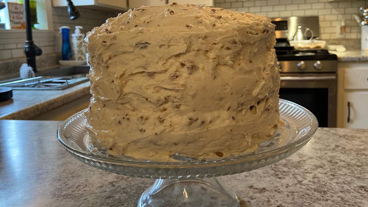 Торт с маслом и орехами пекан