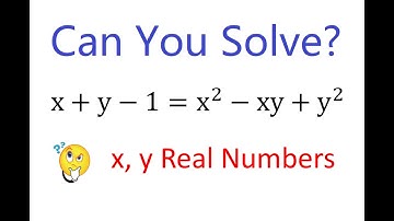 How to Solve Quadratic Equations with Two Variables? | Sum of Squares | Math Olympiad