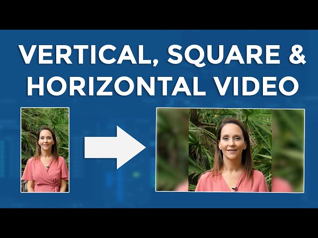 How to convert horizontal video to vertical video?