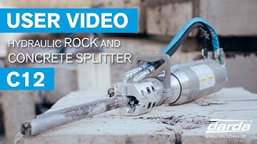 DARDA - HYDRAULIC ROCK AND CONCRETE SPLITTER in ACTION - 2024