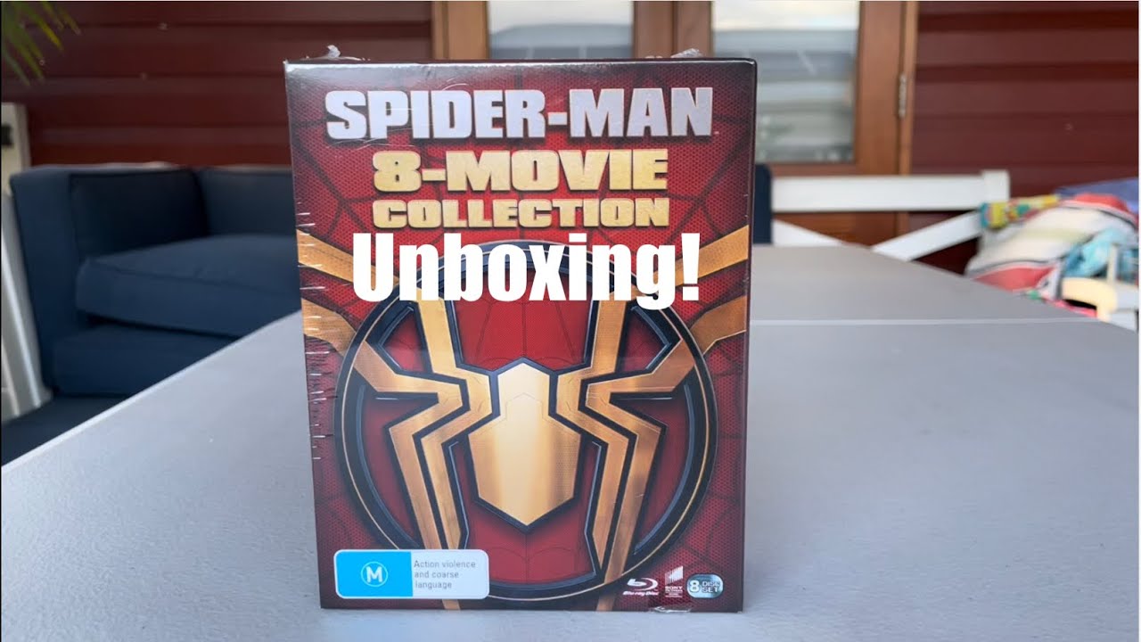 Spider-Man 8-Movie Collection Blu-Ray set unboxing - YouTube
