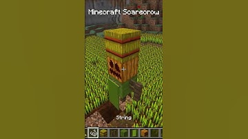 Minecraft Scarecrow Tutorial #Shorts
