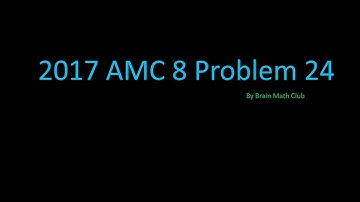 2017 AMC 8 Problem 24
