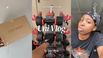 #vlog | Uni Diaries:A FEW DAYS IN MY LIFE | Steve Madden shoes | unboxing | gym | groceries | etc.