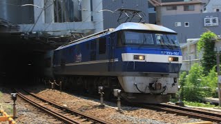 【JR北方貨物線】横関踏切 貨物(EF210-107) 通過
