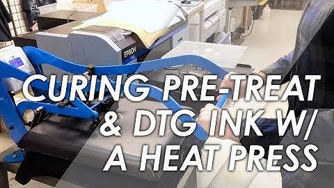 How to Cure PreTreat Solution & DTG Ink Using a Heat Press