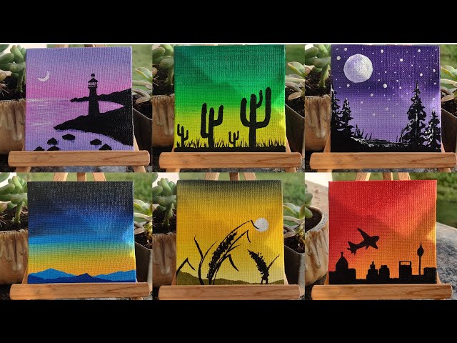 Canvas Painting Ideas for Beginners - Six Clever Sisters
