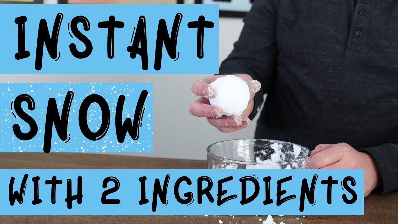 How to Make Instant Snow at Home