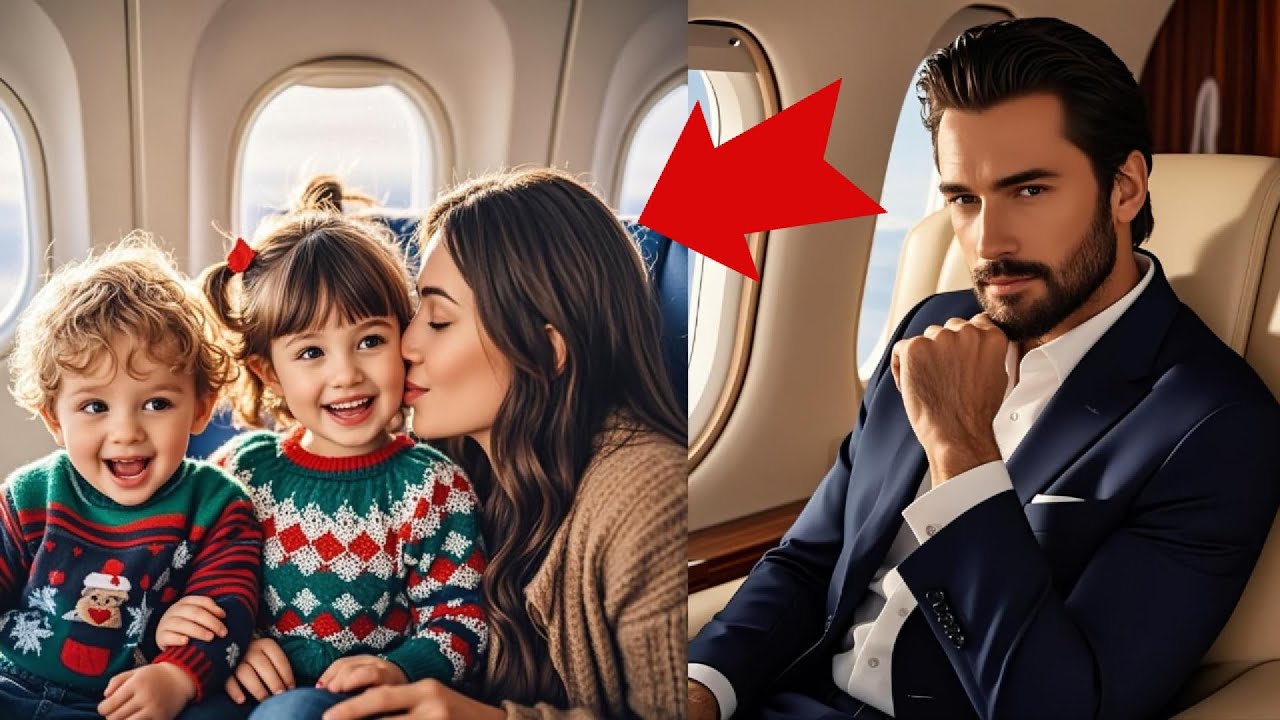 Гнев миллионера утих, когда он обнаружил свою бывшую девушку с их близнецами в самолете.