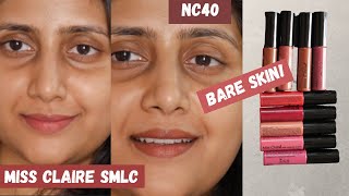 Miss Claire soft matte lip cream Swatches NC40| Old and new nude shades! 58 , 62,63,54 screenshot 3