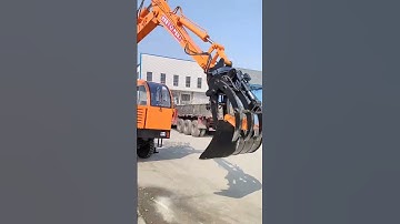 Four-way grabbing with the car, rotary wood grabbing machine, sugarcane, wood grabbing scrap iro