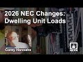 2026 NEC Changes Dwelling Unit Loads