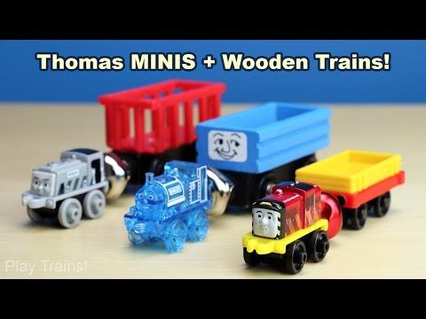 Thomas MINISを木製の電車に接続し、電車に乗る