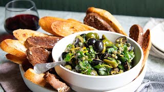 A Twist on The Classic Olive Tapenade Recipe (Full recipe in description)