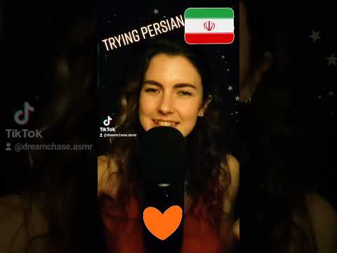 Persian/Farsi asmr from tiktok 🧡🇮🇷 shall I do more Persian? #asmr #asmrshorts #persianasmr