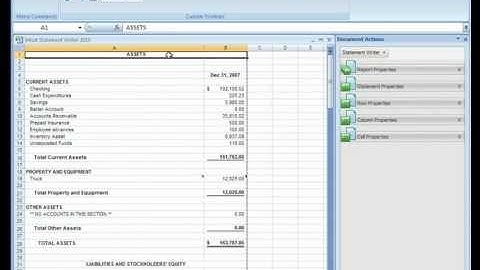 Intuit Statement Writer: Using the Roll Up Feature