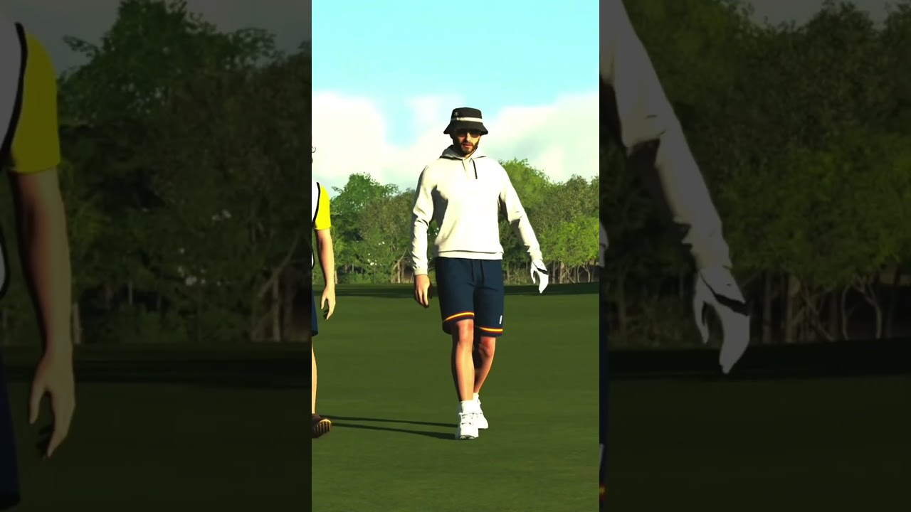 Bad approach shot but a great chip in🔥🔥 