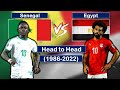 Senegal vs egypt head to head all matches result  19862022