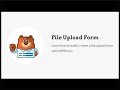How to Create a File Upload Form in WordPress