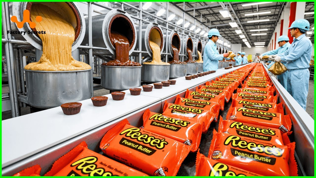 Cup Richeese Factory How REESE’S Peanut Butter Cups Are Made – The $3 Billion Candy Factory ...