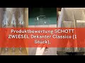 Produktbewertung SCHOTT ZWIESEL Dekanter Classico (1 Stück), edle Karaffe für Rotwein mit Drop Prote