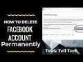 how to delete facebook account permanently with fresh method 2018 at once